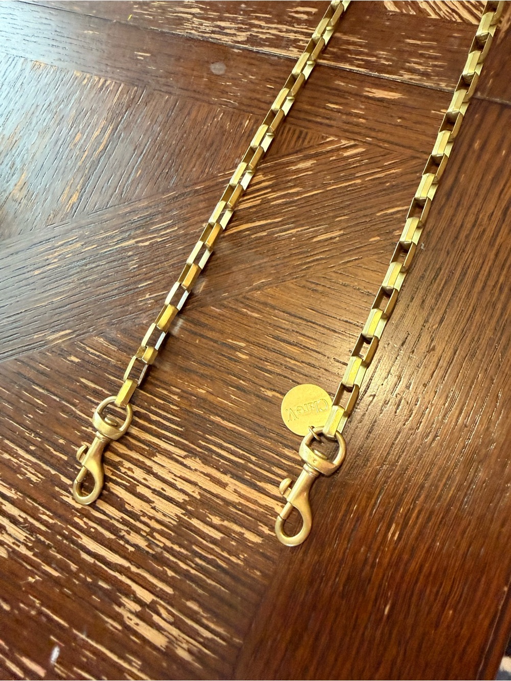 Gold Chain Crossbody Strap with Lobster Clasps - Women